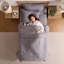 Ensemble d'édredon en microfibre 5 pièces avec draps-124666884-124666901