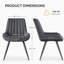 43.7cm H Polyester Upholstered Upholstered Back Side Chair-549544698