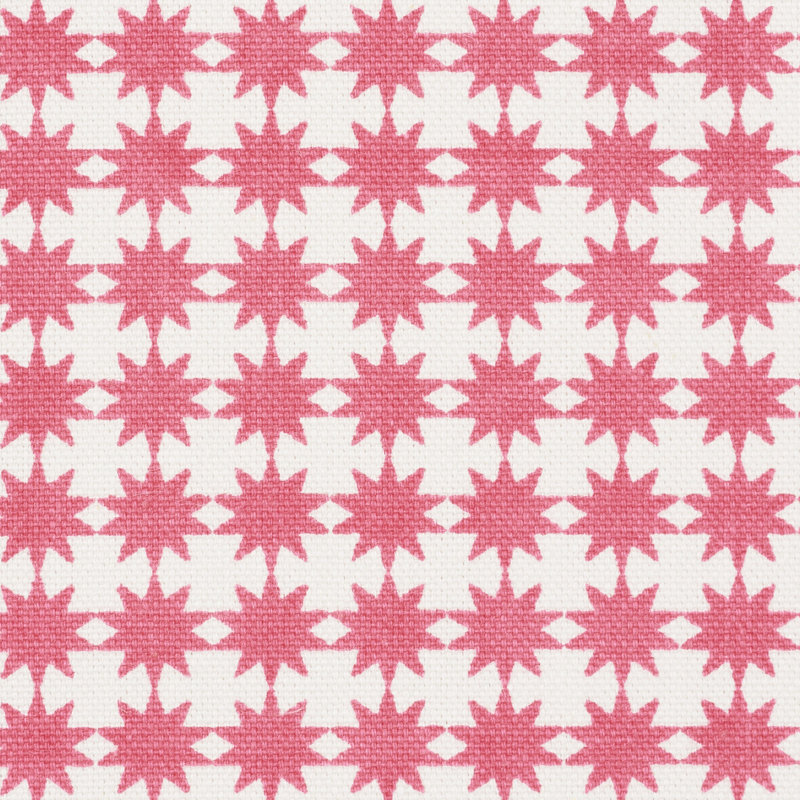 Schumacher x Studio Bon Stella Fabric, Pink