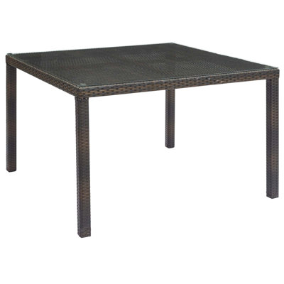 Modway Conduit 47" Square Outdoor Patio Wicker Rattan Table by Modway