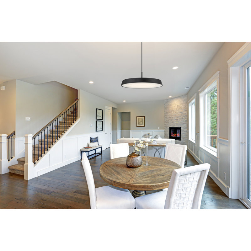 Deshanda LED Pendant, Matte Black, Matte Black