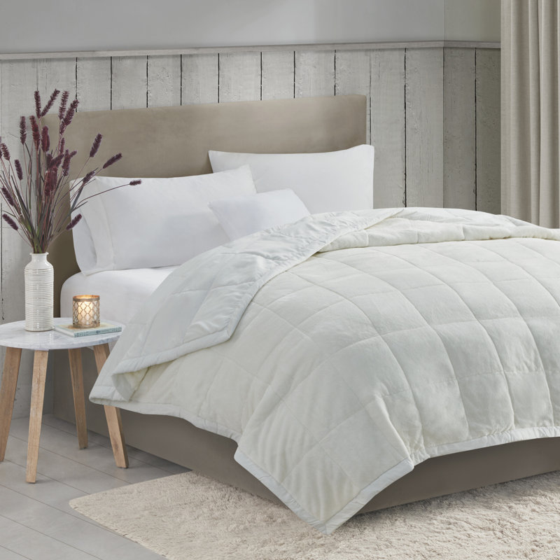 Ivory King-Size Reversible HeiQ Smart Temperature Blanket