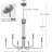 Velleda 6 / 8 - Light Modern Minimalist Candlestick Island Chandelier Transitional Pendant Light for Kitchen Dining Room-1415718298-1425048176
