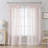 Couey Farmhouse Striped Sheer Rod Pocket Curtain Pair-107099054-107099057