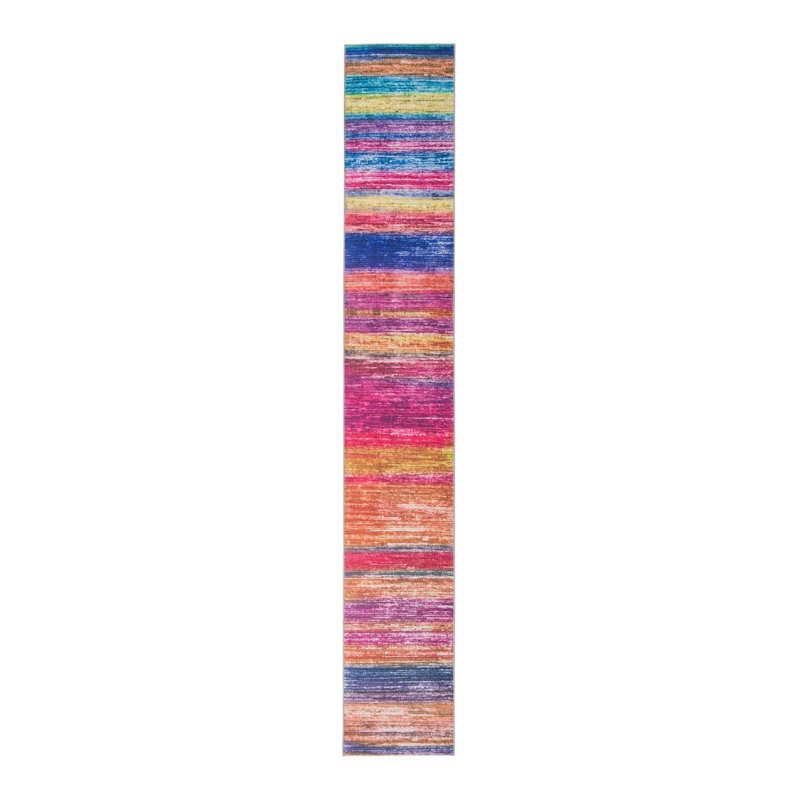 Kampton Chevron Indoor Rug, Runner 2'6" x 16'