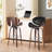 Corrigan Studio® 30" Modern Upholstered Counter Height Bar Stools, Swivel Bar Stools With Back-294301364