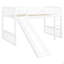 Lit mezzanine simple avec glissoire et échelle-124917944