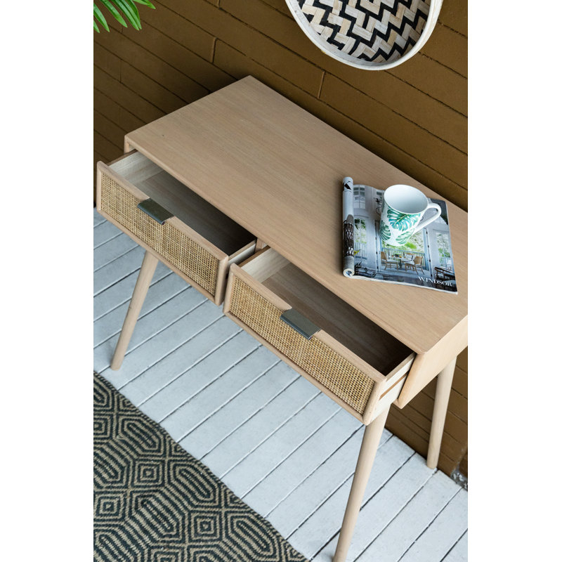 Console, Plateau chêne / base chêne