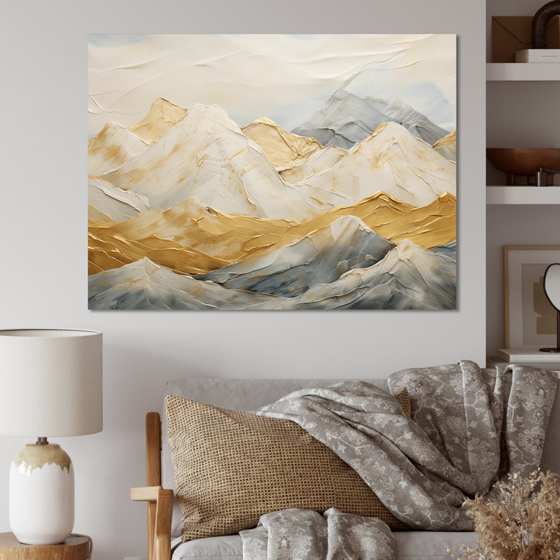 Alpine Mountain Harmony I sur impression sur toile, H 16 po x l 32 po x P 1 po, Toile tendue