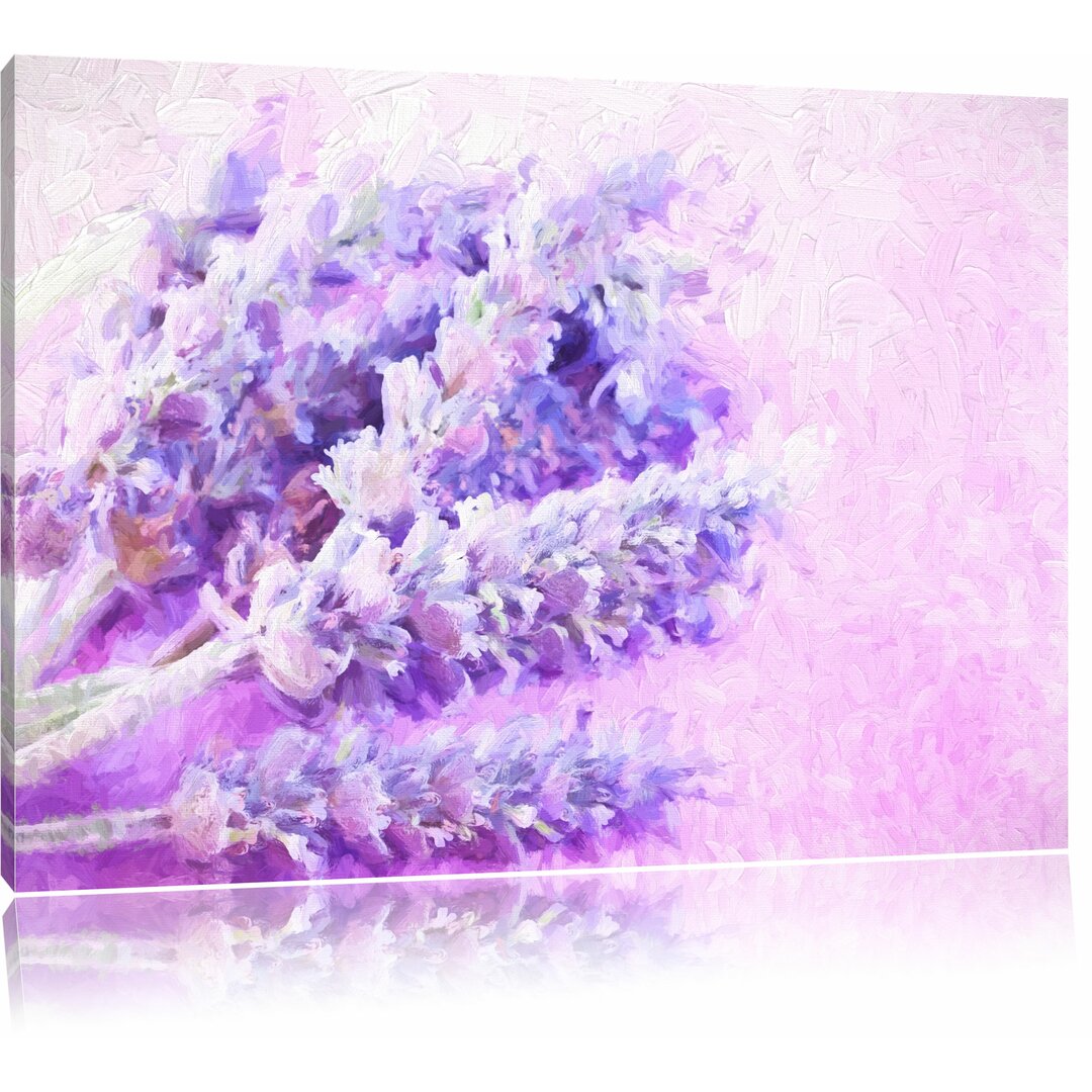 Leinwandbild "Getrockneter Lavendel", Grafikdruck