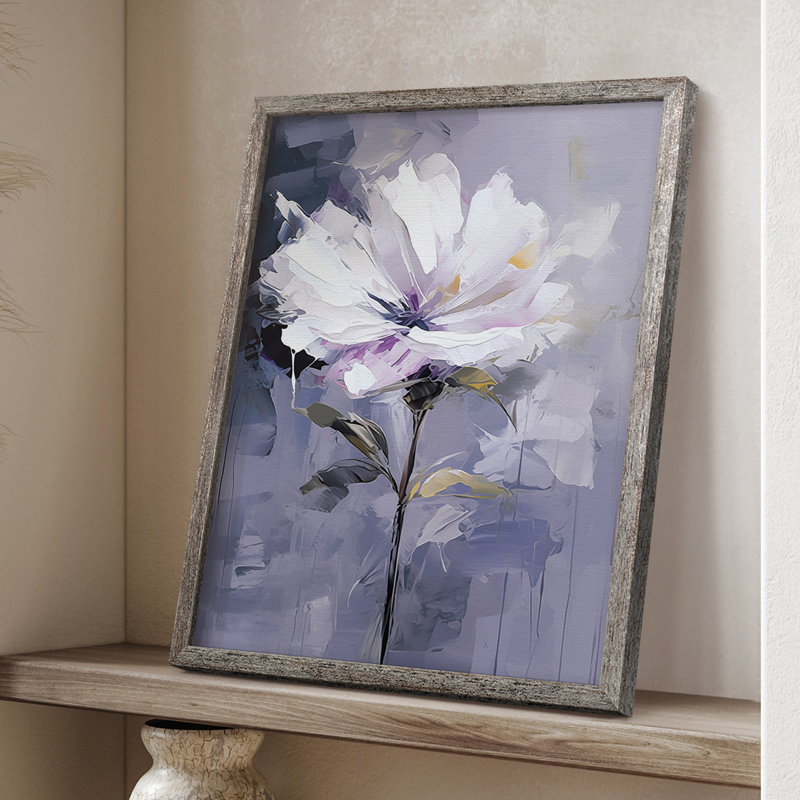 «FLORAL Series CD XXXVI», reproduction encadrée - bois massif, H 11 po x l 9 po