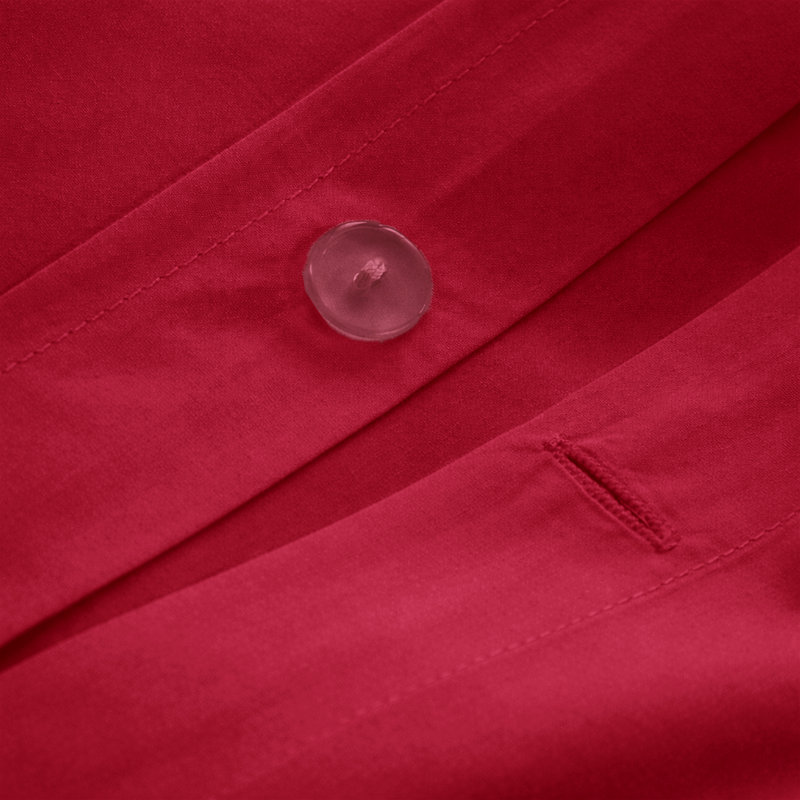 Luxury 3-Piece Dyed Duvet Cover Set With Pillowcases, Single Duvet Cover Set + 2 Pillowcases, Burgundy