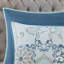 Ensemble d'édredon réversible à imprimé floral en coton 8 pièces Blue King-131582771