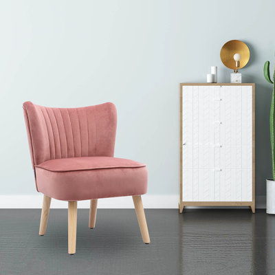 Genibrel Velvet Slipper Chair
