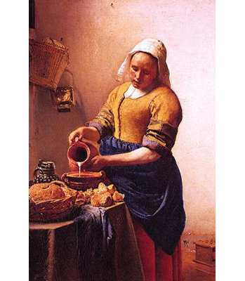 Milk Maid by Johannes Vermeer - Photograph