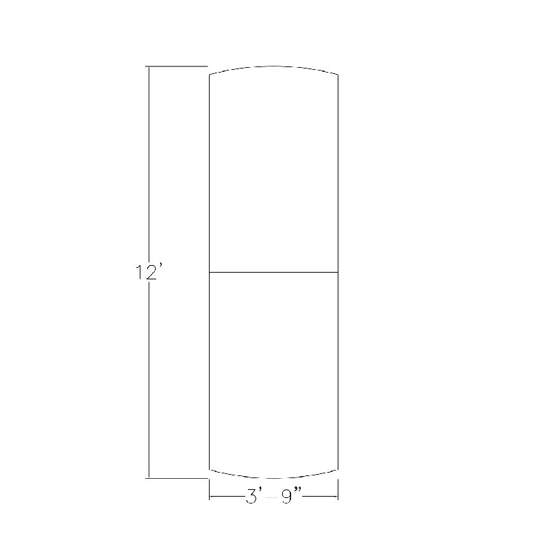 Table de conférence Pavert Arc, Cyprès blanc, Argent argent, H 29 po x L 120 po x l 45 po