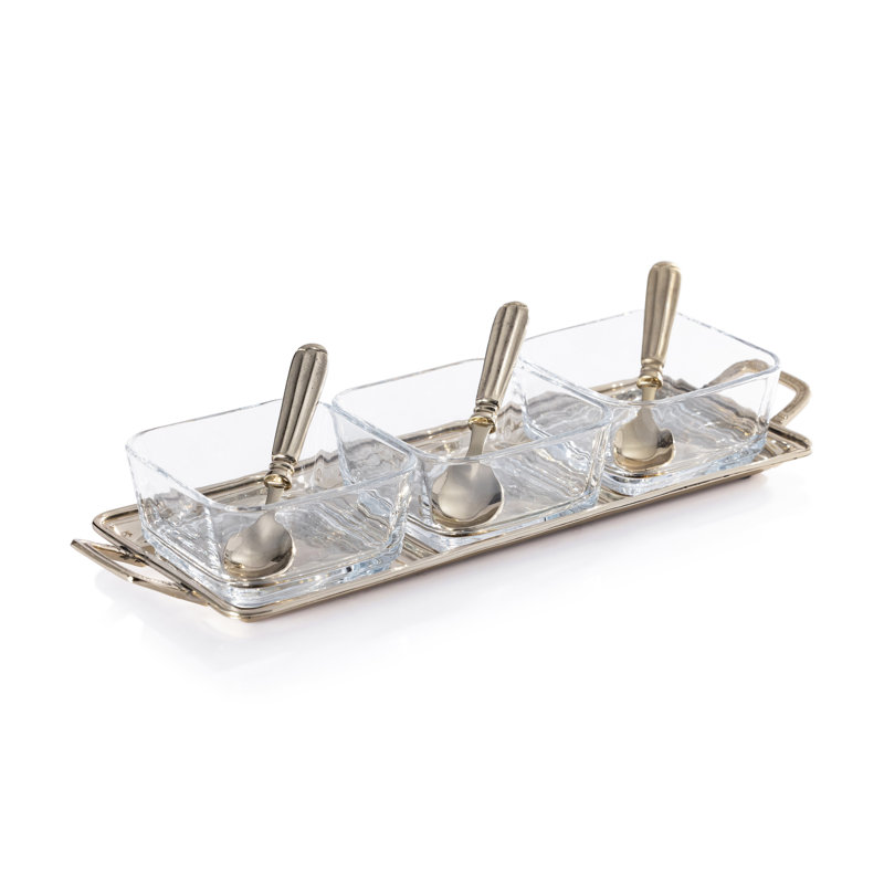 Roussillon Condiment Set with Spoons