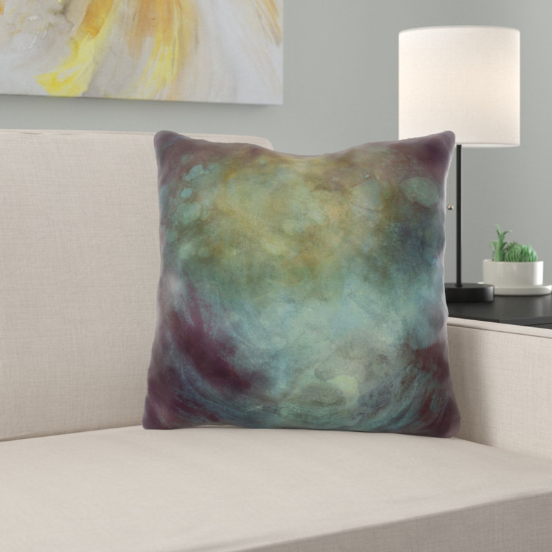 Coussin décoratif painting Evas, Microsuède, Intérieur