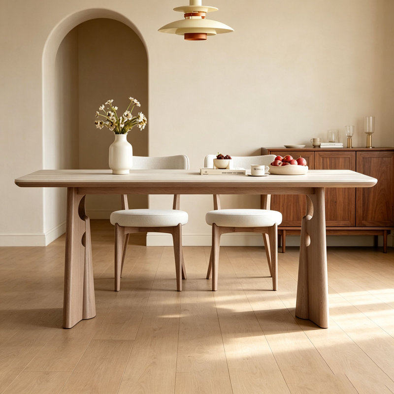 Table en pierre frittée de style Mid-Century, H 29,5 po x l 59,1 po x P 31,5 po, 7