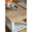 Table basse rectangulaire en bois 47 po x 27,5 po x 20 po, table basse de style champêtre français