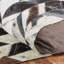 Brooksie Cowhide Geometric Area Rug in Brown/White-1268800281