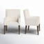 Chaise avec accoudoirs rembourrée Meria