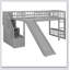 Stairway Loft Bed With Two Drawers And Slide-48176853