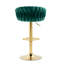 Christal Swivel Upholstered Adjustable Height Counter Stool-88074952