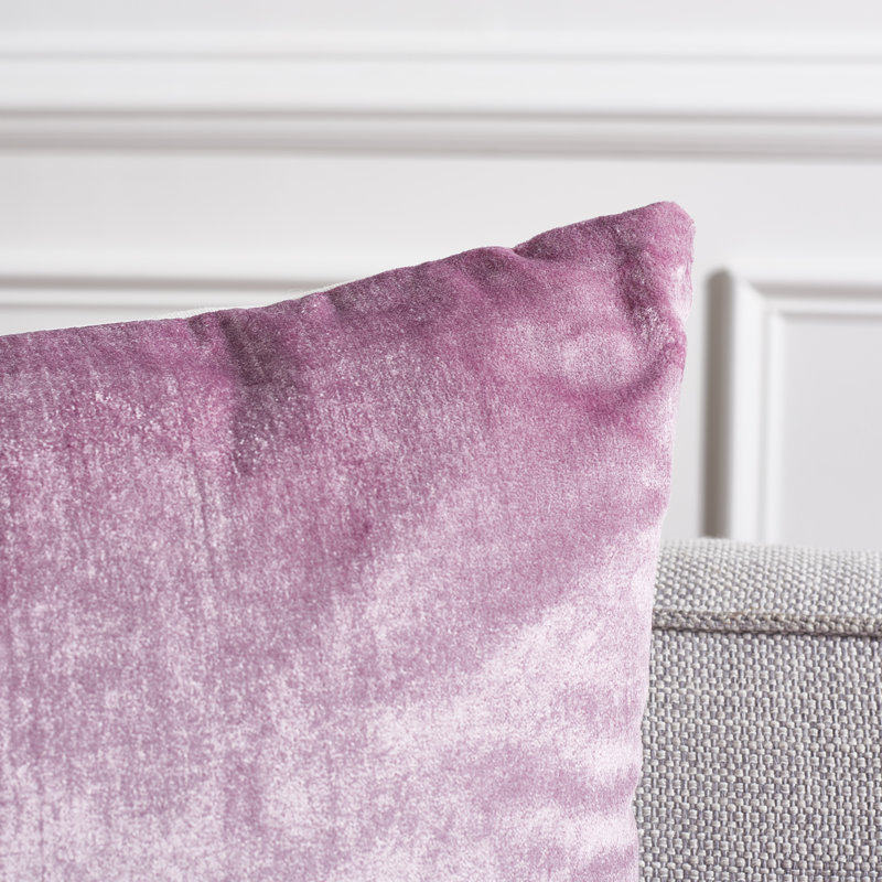Cotton Blend Throw Pillow, 18" H x 18" W, Lavender