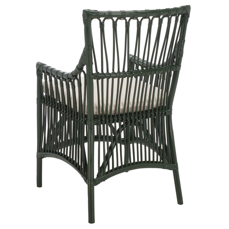 Bree Woven Dining Chair, Forest Green