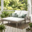 Méridienne double réglable pour l'extérieur avec coussins - Méridienne de patio en bois massif pour la piscine, le jardin ou le balcon-1767570346