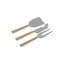 Latis Two-Tone Polished Cheese Knife Set