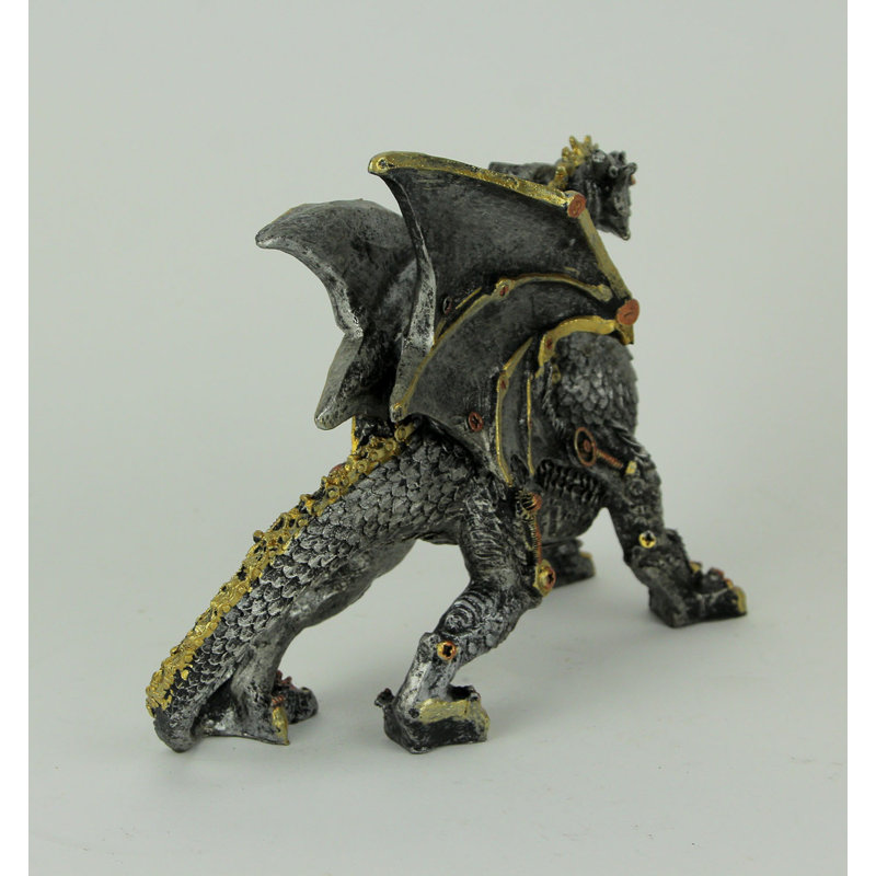 Statue de dragon gothique Dezman Steampunk
