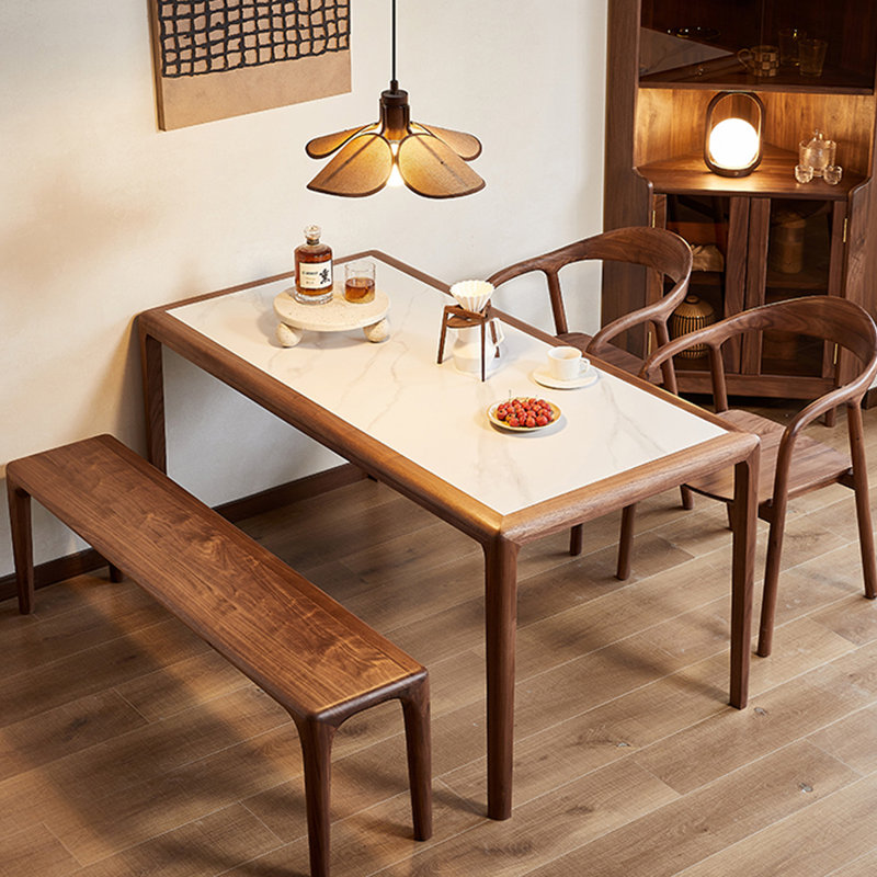 Table de salle à manger rectangulaire Tiy 31,49 po, H 29,52 po x L 55,11 po x l 31,49 po