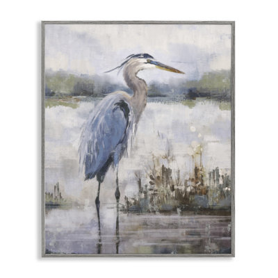 «Coastal Sea Heron», estampe numérique par Nina Blue