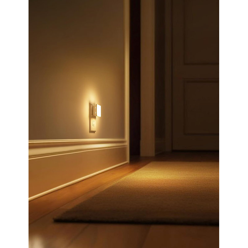 Night Lights Plug Into Wall 6 Pack Plug In Night Light Dusk To Dawn Sensor 5000K Daylight 0.3W Bright Nightlight Auto On Off For Adults Kids Room Bedroom Bathroom Hallway Kitchen