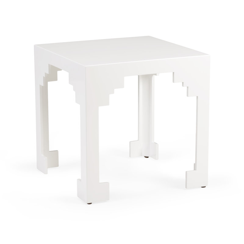 Table de bout à angle coupé, Blanc