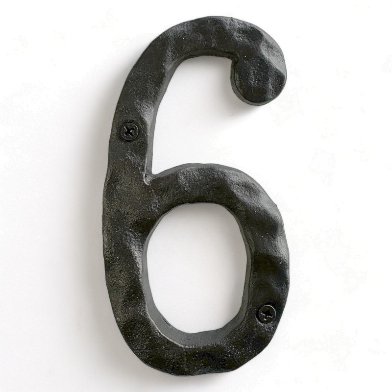 Numéro pour plaque d'adresse à fixer, 6