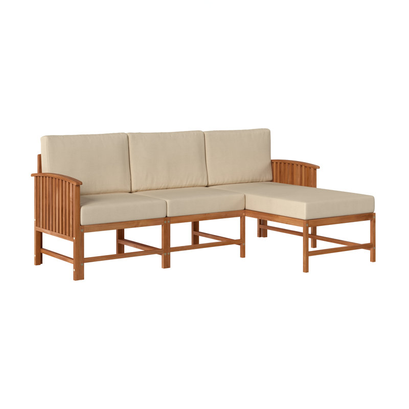Riziki Acacia Outdoor Patio Sectional | Wayfair Canada