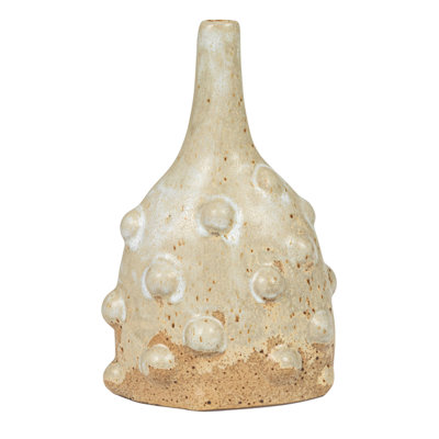 Vase en grès avec pois en relief Bradner