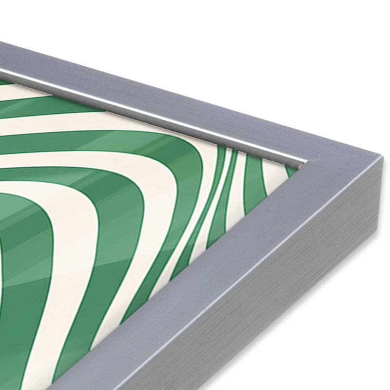 Bauhaus Curves in Motion, Cadre simple en chrome poli poli, H 17,25 po x l 13,25 po