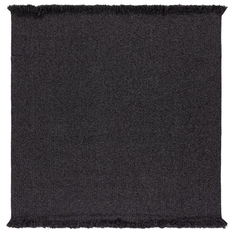 Braided 301 Hand Woven Machine Washable No Pattern Rug, Square 6'