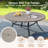 53" Patio Metal Round Dining Table-1052029817