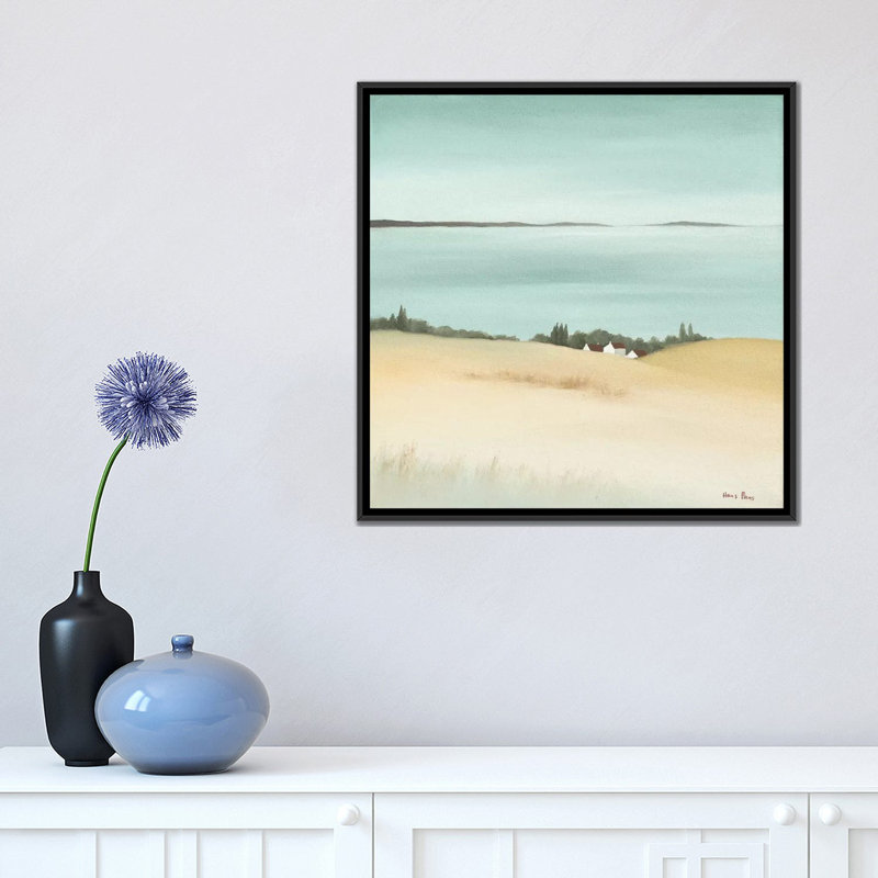 « day break i », impression sur toile, H 18 po x l 18 po x P 1,5 po, Toile avec cadre flottant noir, Pas de tapis
