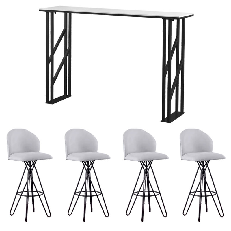 Anza, 41.3"H x 55.1"L x 15.7"W, Gray/Black, White