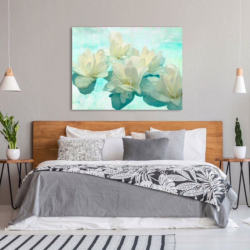 Nympheas 1 Piece Wrapped Canvas Wall Art, 60cm H x 80cm W x 4cm D