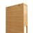 72-Foot-Tall, Wood-Coloured, Double-Door Bamboo High-Capacity Storage Cabinet