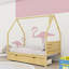 Lit en bois avec tiroirs de rangement-129448463-129448462