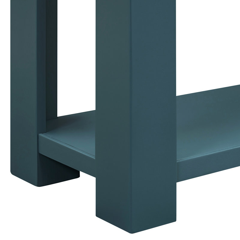 Console de couloir bleu foncé: Rectangulaire avec tiroir, Bleu très foncé