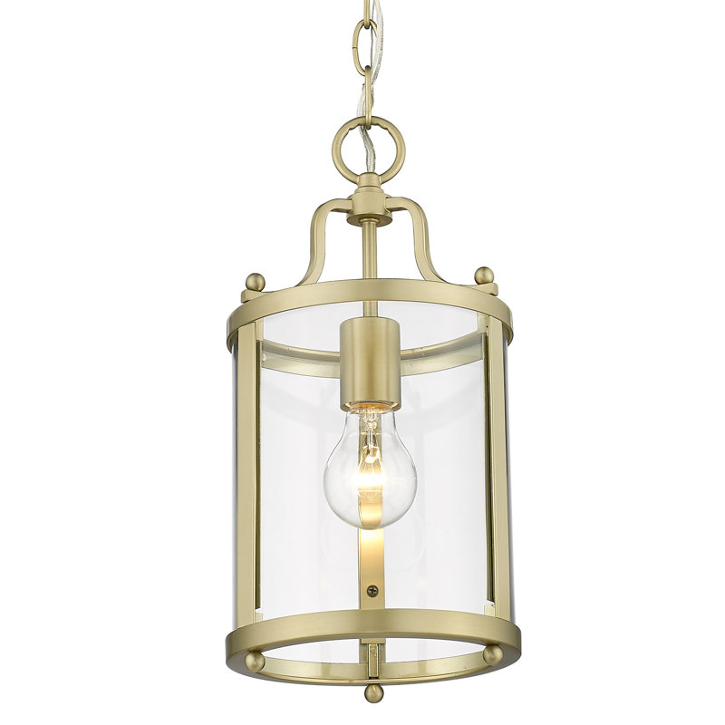 Aarav 1 - Light Lantern Pendant, Brushed Champagne Bronze